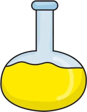 a test tube filled with yellow liquid