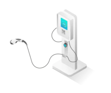 an illustration of a charging station