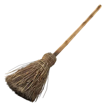 a broom on a white background