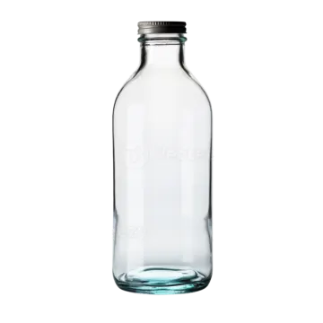 a bottle of water on a white background