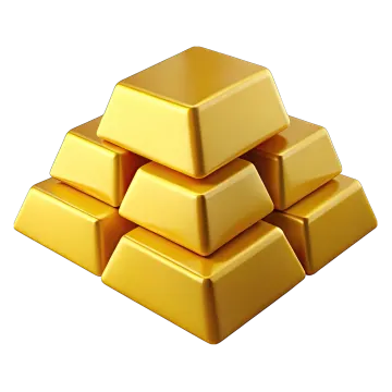 a pile of gold bars