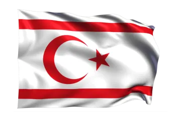 the flag of turkey on a white background
