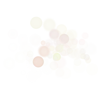 a white background with pink and green circles
