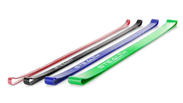 a pair of red, green and blue front bumpers