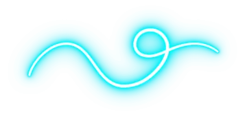 a blue neon sign with the letter n on it