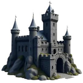 an image of a castle on a hill
