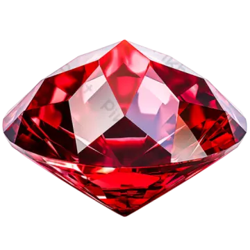 a red diamond on a white background
