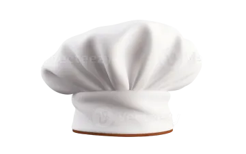 a chef hat on a white background