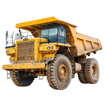 a large yellow dump truck