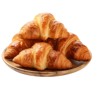 a pile of croises on a plate