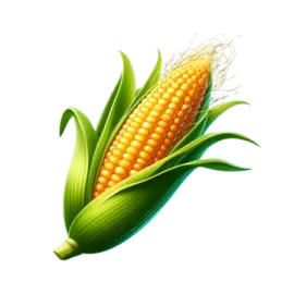 a corn on a white background