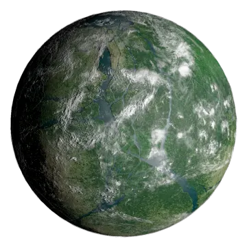 an image of the earth from space