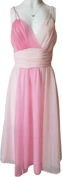 a pink dress on a manne