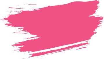a pink paint stroke on white background