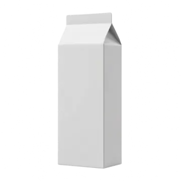 a white milk carton with the lid open