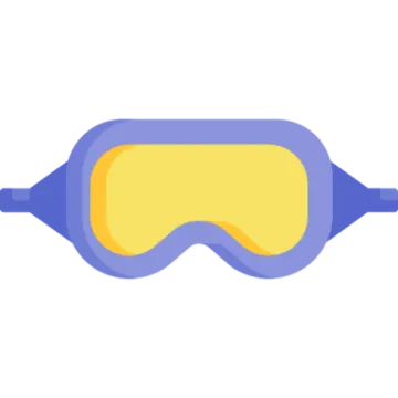 a pair of swimming goggles