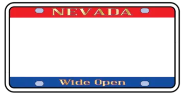 Nevada license plate frame