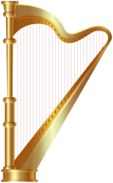 a golden harp