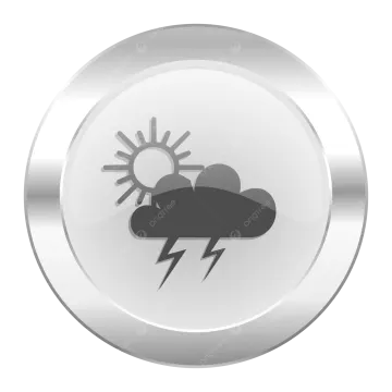 a weather icon on a white button