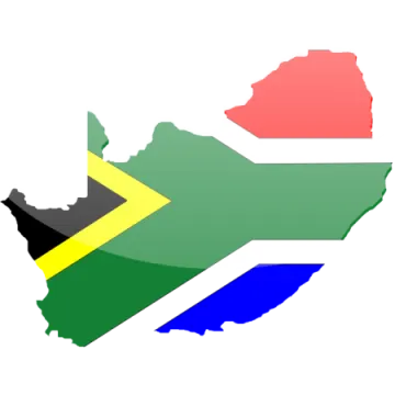 south africa flag map png