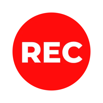 the rec logo on a white background