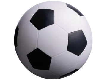 a soccer ball on a white background