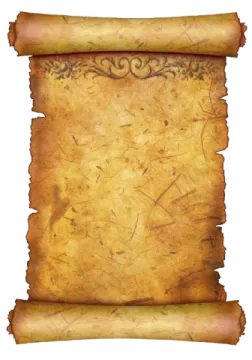 an old scroll on a white background