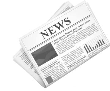 a newspaper with the word news on it
