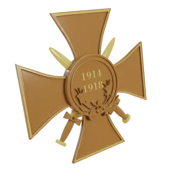 a cross with the number 1914 on it