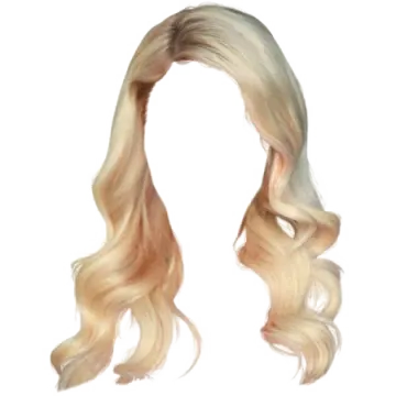a drawing of a woman with long blonde hair