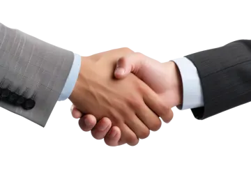 two men shaking hands