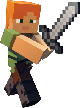 an image of a minecraft character with a sword