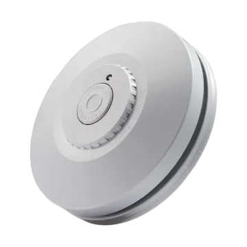 a smoke detector on a white background