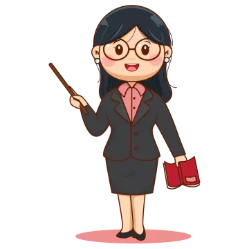 a woman in a business suit with a pointer in her hand