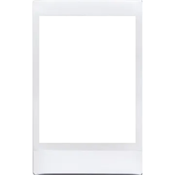 a white picture frame with a blank space on it