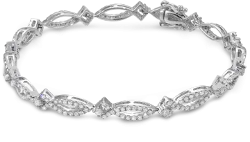 a white gold and diamond bracelet