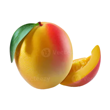 a peach cut in half