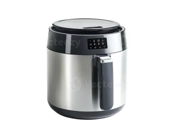 an electric rice cooker on a white background