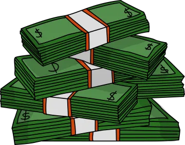 a pile of money clipart