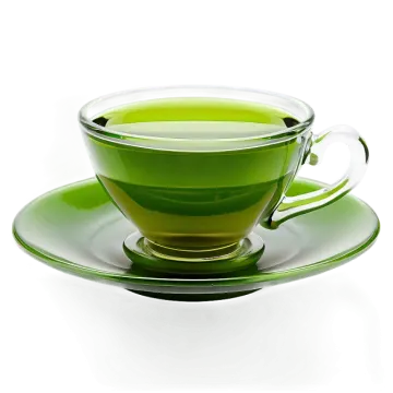 green tea cup and saucer