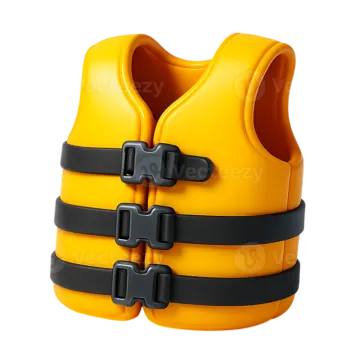 a life vest on a white background