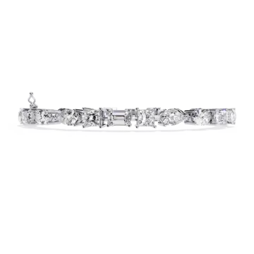 a white gold and diamond bracelet