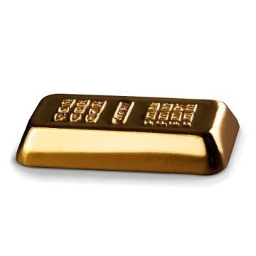 gold bars on a white background