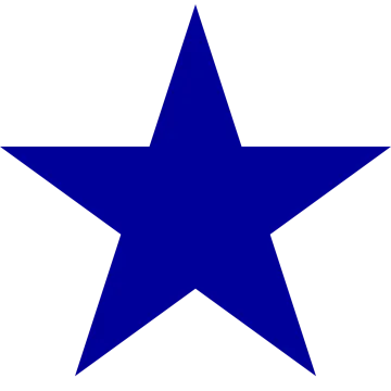 a blue and white star