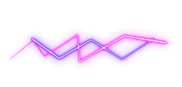 a neon sign with the letter m on it