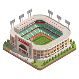 an illustration of a football stadium