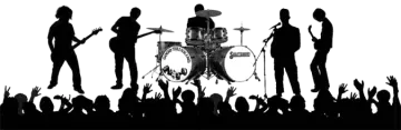 a group of people standing on top of a stage
