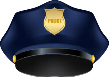 a police hat with the word police on it