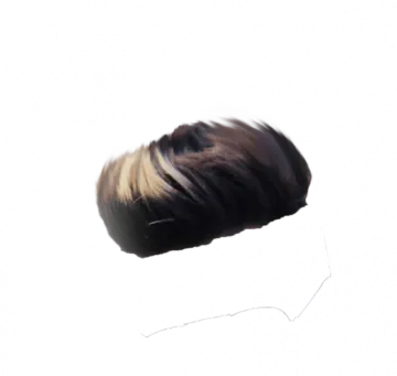 a close up of a person's hair