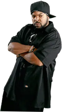 a man in a black shirt and hat